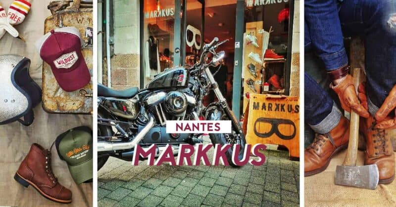 Markkus nantes lifestyle accessoires chaussures homme vetements gentlemen shop moto