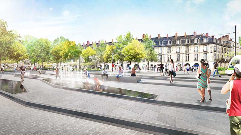 projet Feydeau Commerce 2021 fontaines