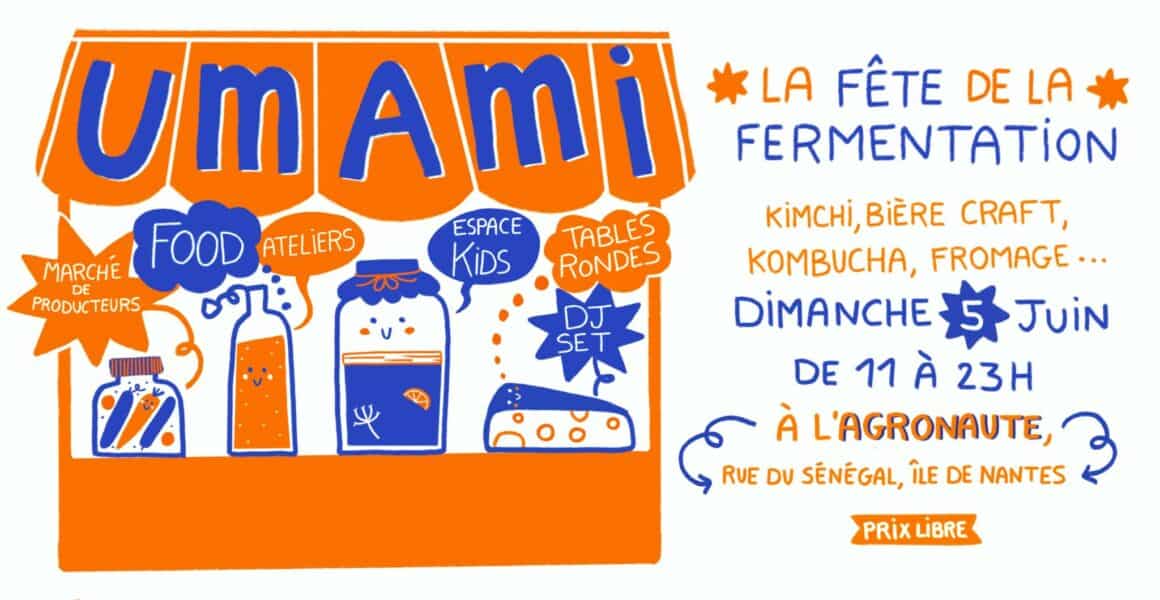 affiche UMAMI fête de la fermentation à l'aéronaute