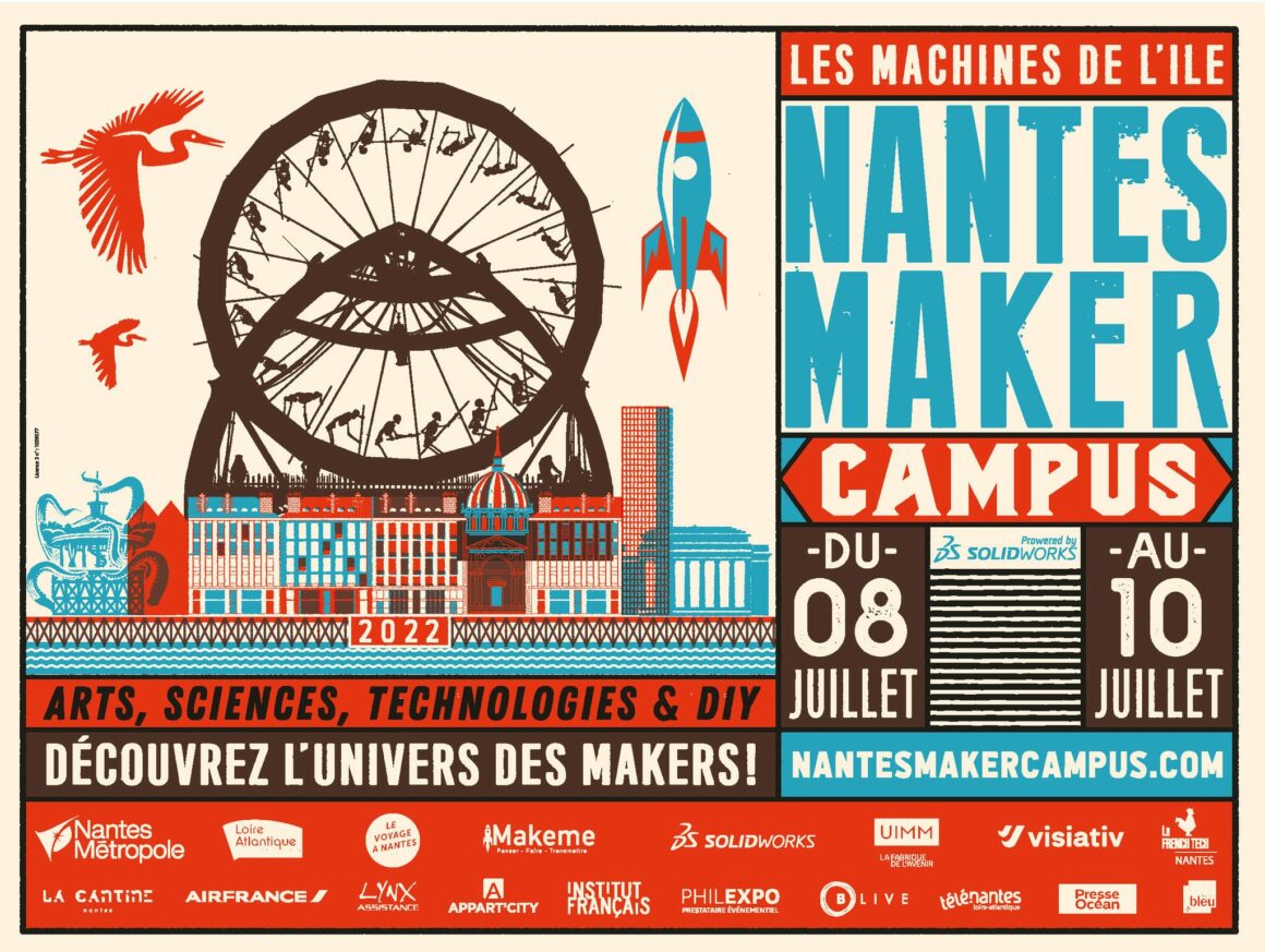 affiche evenement du nantes Maker campus 