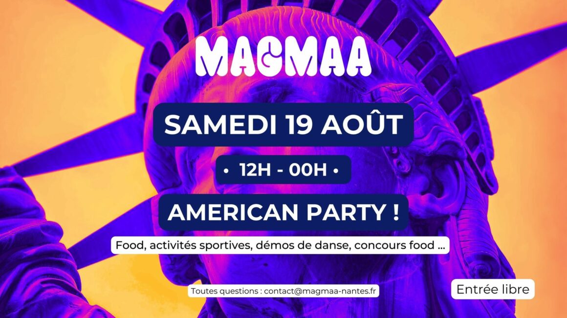 journée spéciale USA Magmaa Food Hall Nantes samedi 19 août 2023 12h à 00h