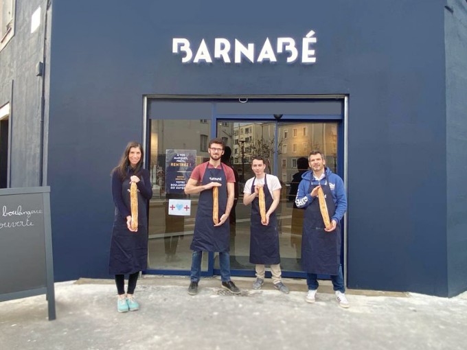 Equipe de la boulangerie Barnabé île de Nantes